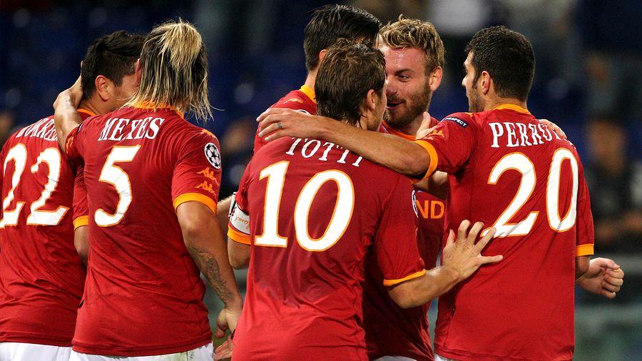 罗马队长领衔，带领球队取得胜利的简单介绍